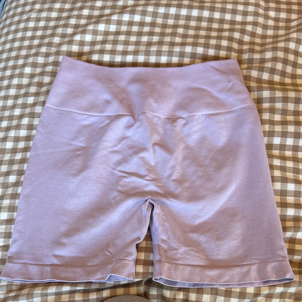Women’s High-Waist Lavender Bike Shorts